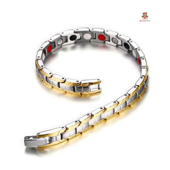 Stainless Steel IP Gold plated magnetic bracelet. - Picture 4 of 6